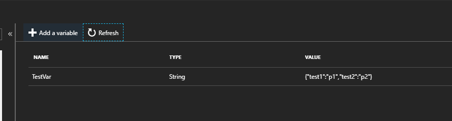 Azure Automation Variable